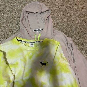 PINK cropped sweaters